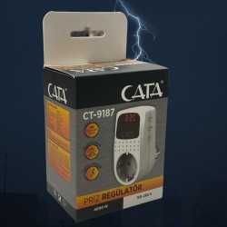 CATA CT-9187 AKIM KORUMALI TEKLİ TOPRAKLI PİRİZ REGÜLATÖR  CATA CT-9187 AKIM KORUMALI TEKLİ TOPRAKLI PİRİZ REGÜLATÖR